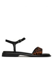 Vagabond Shoemakers Sandały Izzy 5913-361-94 Brązowy. Brązowe sandały damskie Vagabond Shoemakers, bez wzorów, ze skóry, bez obcasa, na płaskiej podeszwie, bez zapięcia. Za 289.99 zł.