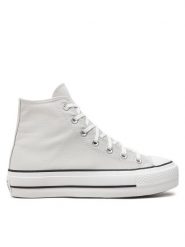 Converse Trampki Chuck Taylor All Star Lift Platform Hi A08287C Szary. Szare trampki i tenisówki damskie Converse, bez wzorów, z materiału, retro, bez zapięcia. Za 259.99 zł.