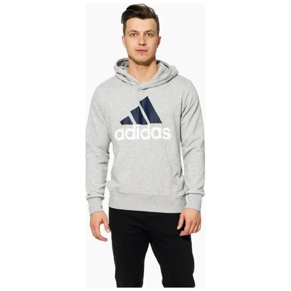 Adidas Bluza Ess Lin P/o Ft , szary, rozmiar XL. Szare bluzy męskie Adidas, m, bez wzorów, z bawełny, z kapturem. W wyprzedaży za 199.99 zł.