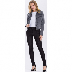 Dżinsy "Natalia" - Super Skinny fit - w kolorze czarnym. Czarne jeansy damskie Cross Jeans. W wyprzedaży za 90.95 zł.