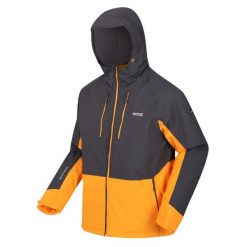 Kurtka wodoodporna z kapturem Regatta Highton Stretch III. Brązowe kurtki męskie Regatta, na zimę, l, bez wzorów, z materiału, z kapturem. Za 332.00 zł.