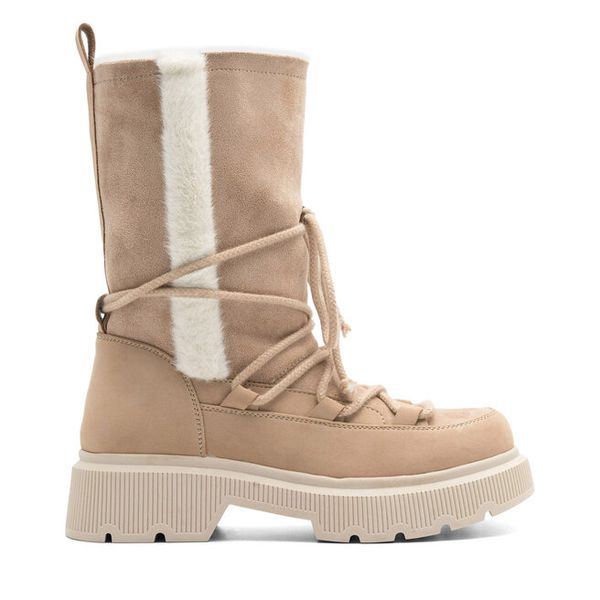 Śniegowce Jenny Fairy. Brązowe śniegowce i trapery damskie Jenny Fairy. Za 179.99 zł.