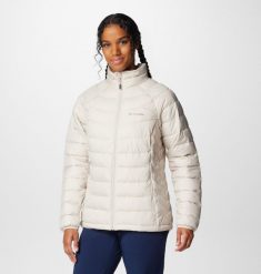 Kurtka Kobieta Columbia Powder Lite II beżowy. Białe kurtki damskie Columbia, xl, bez wzorów, z materiału, bez kaptura. Za 535.35 zł.