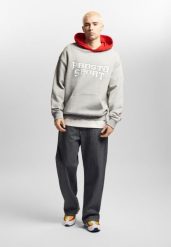 Bluza sportowa męska Prosto Harvard z kapturem. Szare bluzy męskie Prosto., m, bez wzorów, z bawełny, z kapturem. Za 249.99 zł.