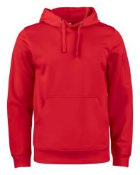 Clique Basic Active Hoody – bluza z kapturem unisex z poliestru. Czerwone bluzy męskie CLIQUE, s, bez wzorów, z poliesteru, z kapturem. Za 190.50 zł.