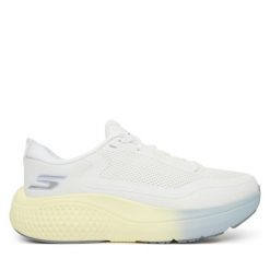 Buty do biegania Skechers. Białe obuwie sportowe damskie Skechers, bez wzorów, do biegania. Za 379.99 zł.
