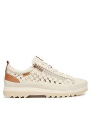 Pikolinos Półbuty Vigo W3W-6841C1 Biały. Białe półbuty damskie Pikolinos, bez wzorów, ze skóry, bez obcasa, na płaskiej podeszwie, bez zapięcia. Za 599.99 zł.