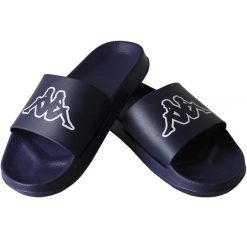 Klapki basenowe Kappa Krus. Niebieskie skarpety damskie Kappa, bez wzorów, z materiału. Za 51.90 zł.
