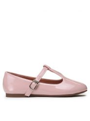 Nelli Blu Półbuty CM220330-10 Różowy. Czerwone półbuty dziewczęce Nelli Blu, bez wzorów, ze skóry, bez zapięcia. Za 47.99 zł.