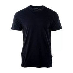 Koszulka męska Hi-Tec Plain - czarna, Rozmiar M. Czarne buty sportowe męskie Hi-tec, m, bez wzorów, z bawełny, klasyczne, bez kołnierzyka. Za 34.99 zł.
