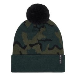 OAKLEY CZAPKA PRINTED POM BEANIE FOS901280-9NQ. Zielone czapki i kapelusze męskie Oakley, na zimę, bez wzorów, z materiału, eleganckie. Za 106.99 zł.