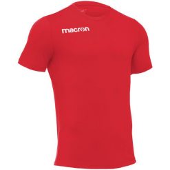 Koszulka Macron Boost. Niebieskie koszulki sportowe męskie Macron, s, bez wzorów, z bawełny, bez kołnierzyka, bez ramiączek, na golfa. Za 106.00 zł.