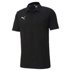 Koszulka męska Puma teamGOAL 23 Casuals Polo. Czarne koszulki polo męskie Puma, m, bez wzorów, bez kołnierzyka, bez ramiączek, do piłki nożnej. Za 119.00 zł.