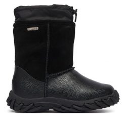 Śniegowce EMU Australia. Czarne buty zimowe chłopięce Emu Australia, bez wzorów, bez zapięcia. Za 474.99 zł.