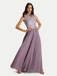 Swing Sukienka wieczorowa 5AH15700 Fioletowy Slim Fit. Fioletowe sukienki damskie Swing, bez wzorów, z syntetyku, wizytowe, bez kołnierzyka, bez ramiączek. Za 629.99 zł.