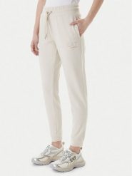 EA7 Emporio Armani Spodnie dresowe 8NTP66 TJ9RZ U1088 Beżowy Regular Fit. Brązowe spodnie dresowe damskie EA7 Emporio Armani, xl, bez wzorów, z dresówki. Za 499.99 zł.