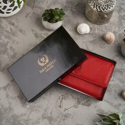 Paolo Peruzzi Portfel damski skórzany klasyczny IN-36-RD. Portfele damskie Paolo Peruzzi, bez wzorów. Za 168.93 zł.