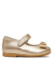 Tommy Hilfiger Baleriny Ballerina T1A3-33927-0220 M Złoty. Żółte baleriny dziewczęce Tommy Hilfiger, bez wzorów, ze skóry, bez zapięcia. Za 289.99 zł.