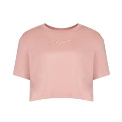 Odzież Damskie Nike. Czerwona koszulki sportowe damskie Nike, bez wzorów, bez kołnierzyka, bez ramiączek. Za 161.99 zł.