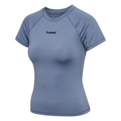 Koszulka damska Hummel Prima. Szare koszulki sportowe damskie Hummel, l, bez wzorów, z materiału, bez kołnierzyka, bez ramiączek, na fitness i siłownię. Za 167.00 zł.