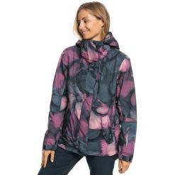 Kurtka snowboardowa damska ROXY Jetty. Czarne kurtki damskie Roxy, na zimę, s, bez wzorów, bez kaptura. Za 539.99 zł.