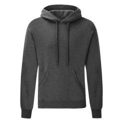 Męska Bluza Z Kapturem Classic Heather Full Zip. Szare bluzy męskie Fruit of the Loom, m, bez wzorów, z kapturem, trekkingowe. Za 162.99 zł.