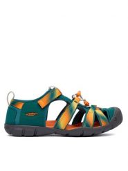 Keen Sandały Seacamp II CNX 1032164 Turkusowy. Niebieskie sandały chłopięce Keen, z materiału, bez zapięcia. Za 299.99 zł.