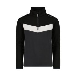 Sweter CMP dla chłopców z kolekcji Kid Sweat. Białe swetry dla chłopców CMP, bez wzorów, z elastanu, bez kołnierzyka, bez kaptura. Za 188.15 zł.