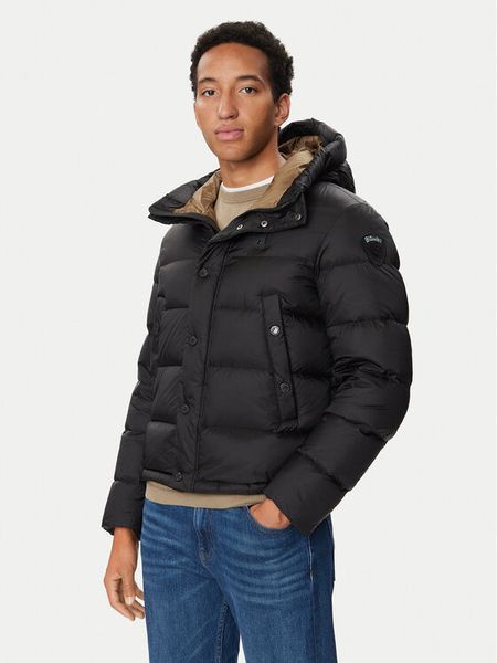 Blauer Kurtka puchowa Clippper 26WBLUC03025 Czarny Regular Fit. Czarne kurtki męskie Blauer, m, bez wzorów, z puchu, bez kaptura. Za 2,249.00 zł.