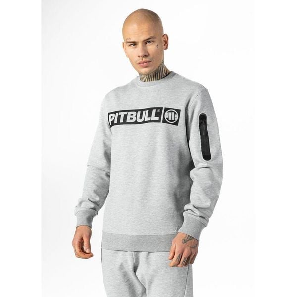 Bluza sportowa męska Pitbull West Coast Beyer Crewneck. Szare bluzy męskie PITBULL, m, bez wzorów, bez kaptura. Za 239.00 zł.