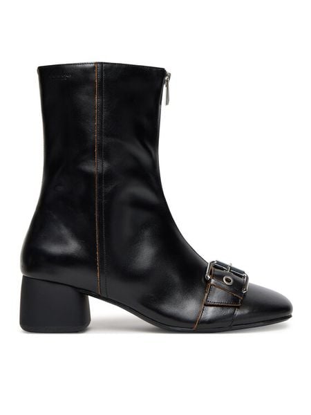 Vagabond Shoemakers Botki Livia 6056-199-20 Czarny. Czarne botki damskie Vagabond Shoemakers, ze skóry, bez obcasa, na słupku, bez zapięcia. Za 899.99 zł.