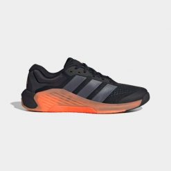 Buty fitness męskie ADIDAS Dropset 4. Brązowe buty sportowe męskie Adidas, z kauczuku, bez zapięcia, na fitness i siłownię. Za 579.99 zł.