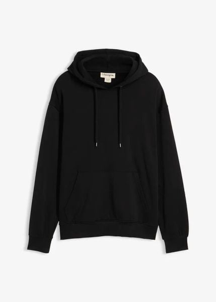 Bluza z kapturem, loose fit. Niebieskie bluzy męskie bonprix, m, bez wzorów, z kapturem. Za 94.99 zł.