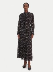 MICHAEL Michael Kors Sukienka koszulowa MR68394K9J Czarny A-Line Fit. Czarne sukienki damskie MICHAEL Michael Kors, xs, bez wzorów, z syntetyku, bez kołnierzyka, bez ramiączek, koszulowe. Za 1,209.00 zł.