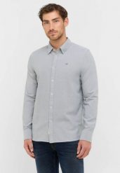 Męska Koszula Mustang Style Edinburg Agave Green 1016952 6473. Zielone koszule męskie Mustang, m, bez wzorów, bez kołnierzyka, bez ramiączek. Za 169.99 zł.