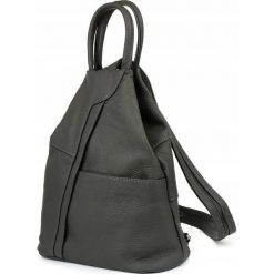 Beltimore Szary Beltimore Plecak Damski Skórzany Trójkąt Pojemny Q60. Szare plecaki damskie Beltimore, bez wzorów. Za 189.99 zł.