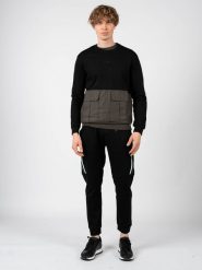 Antony Morato Bluza | MMFL00736-FA150080 | Mężczyzna | Czarny. Czarne bluzy męskie Antony Morato, m, bez wzorów, z bawełny, bez kaptura. W wyprzedaży za 219.00 zł.