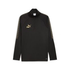 Męska bluza piłkarska KINGtouch z zamkiem 1/4 PUMA Black Gold. Czarne kurtki sportowe męskie Puma, m, bez wzorów, do biegania. Za 269.00 zł.