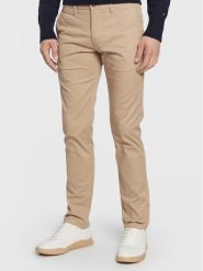 Tommy Hilfiger Chinosy Core Bleecker MW0MW28883 Beżowy Slim Fit. Brązowe eleganckie spodnie męskie Tommy Hilfiger, m, bez wzorów, z bawełny. Za 319.99 zł.