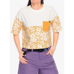 Koszulka bawełniana damska Kavu Bondi. Żółte koszulki sportowe damskie KAVU, bez wzorów, z bawełny, bez kołnierzyka, bez ramiączek. Za 182.99 zł.