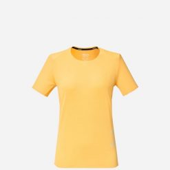 Koszulka do biegania damska Millet Intense Pro Light Ts Ss W active fit. Żółte koszulki sportowe damskie Millet, xs, bez wzorów, z materiału, bez kołnierzyka, bez ramiączek, do biegania. Za 299.00 zł.