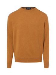 Andrew James sweter z czystego kaszmiru Mężczyźni Kaszmir (100%) pomarańczowy, S. Brązowe swetry przez głowę męskie Andrew James, m, bez wzorów, z kaszmiru, bez kołnierzyka. Za 749.95 zł.