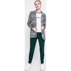 Answear - Żakiet Sporty Fusion. Szare żakiety damskie ANSWEAR, z dzianiny, casualowe. W wyprzedaży za 79.90 zł.