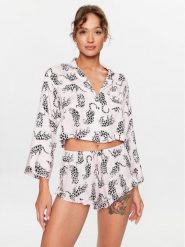 Hunkemöller Koszulka piżamowa 203159 Różowy Comfortable Fit. Czerwone piżamy damskie Hunkemöller, xl, bez wzorów, z wiskozy, bez ramiączek. Za 89.99 zł.
