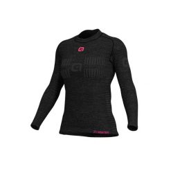 Koszulka termoaktywna damska Alé Cycling Seamless Wool. Czarne koszulki sportowe damskie ALÉ CYCLING, bez wzorów, rowerowe. W wyprzedaży za 253.99 zł.