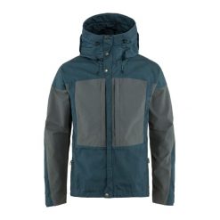 Kurtka przeciwwiatrowa męska Fjällräven Keb. Niebieskie kurtki męskie Fjällräven, m, bez wzorów, trekkingowe. Za 739.99 zł.
