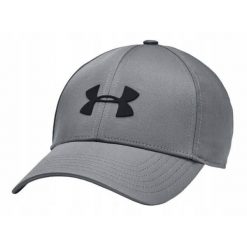 Czapka z daszkiem na trening męska UNDER ARMOUR lekka. Szare czapki i kapelusze męskie Under Armour, bez wzorów, sportowe. Za 119.00 zł.
