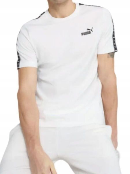 KOSZULKA męska PUMA 684674-02 t shirt męski sportowa biała bawełniany XXL. Białe koszulki sportowe męskie Puma, m, bez wzorów, z bawełny, bez kołnierzyka, bez ramiączek. Za 72.49 zł.