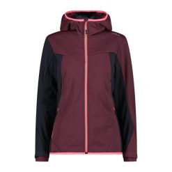 Kurtka softshell z kapturem Unlimitech damska CMP. Brązowe kurtki sportowe damskie CMP, bez wzorów, z softshellu, z kapturem, trekkingowe. Za 548.50 zł.