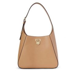 Torebka LAUREN RALPH LAUREN. Brązowe torebki do ręki damskie Lauren Ralph Lauren, bez wzorów, klasyczne, bez dodatków. Za 889.99 zł.